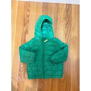 Primary Baby Green Puffer Jacket Hooded Quilted Zip Coat 18-24 Months